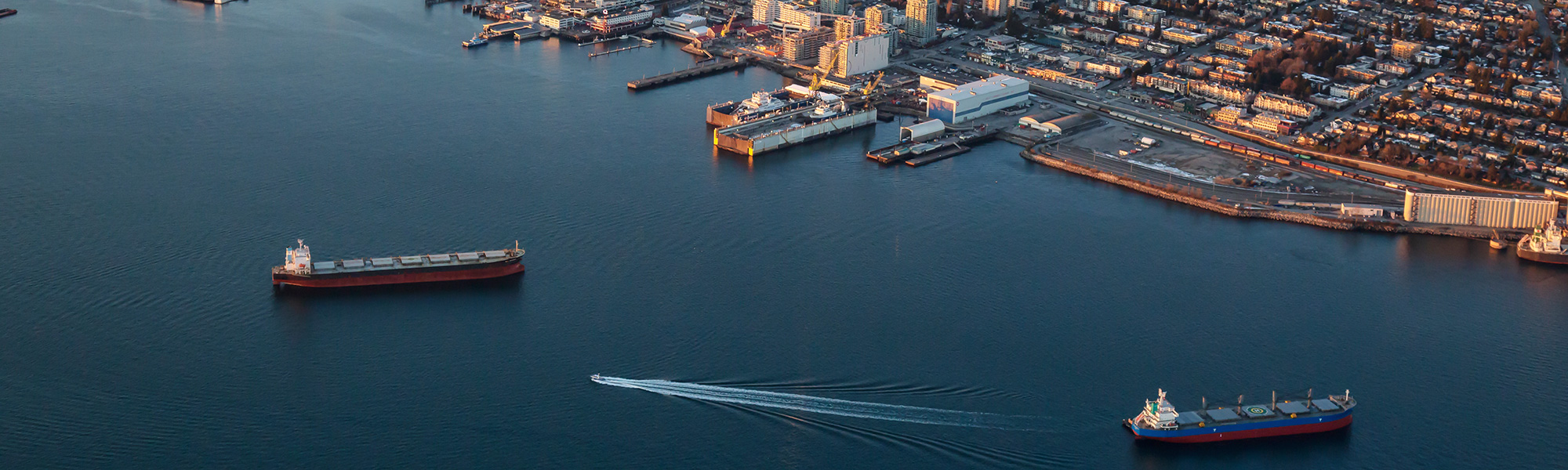 North Vancouver BC Canada Port Ships